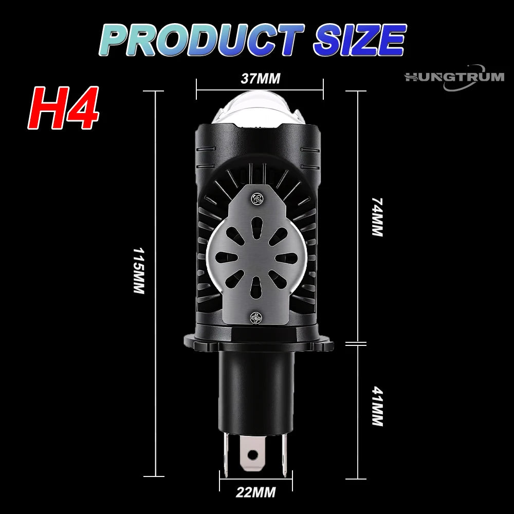 6000K LHD / 1Pcs / H4/9003/HB2 Hi/Lo