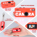 Magecam Digital Camera 0.96 Inch Keychain Camera Retro Support Memory Card 1080P Very Small Camcorder Video Recorder with Flash