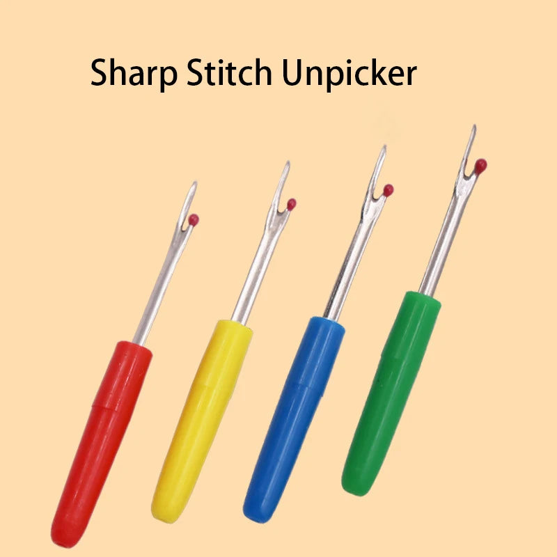 24-4PCS Small Sewing Seam Ripper Kit Colorful Sewing Stitch Thread Unpicker Seam Ripper Thread Cutter Scissor for Sewing Tools