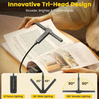 USB Rechargeable LED Clip Book Light Mini Reading Light Book Read Night Light High Quality Kids Child Desktop Reading Book Lamp