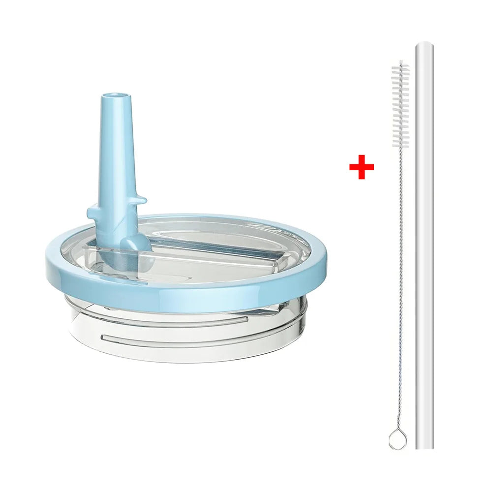 L Blue-1pcs x straw