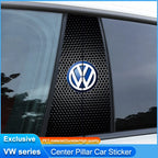 Car Stickers B-Pillar Center Column Decoration Cover Decals Auto Accessorie For Volkswagen VW RLine R Golf T5 ID3 Tiguan Polo