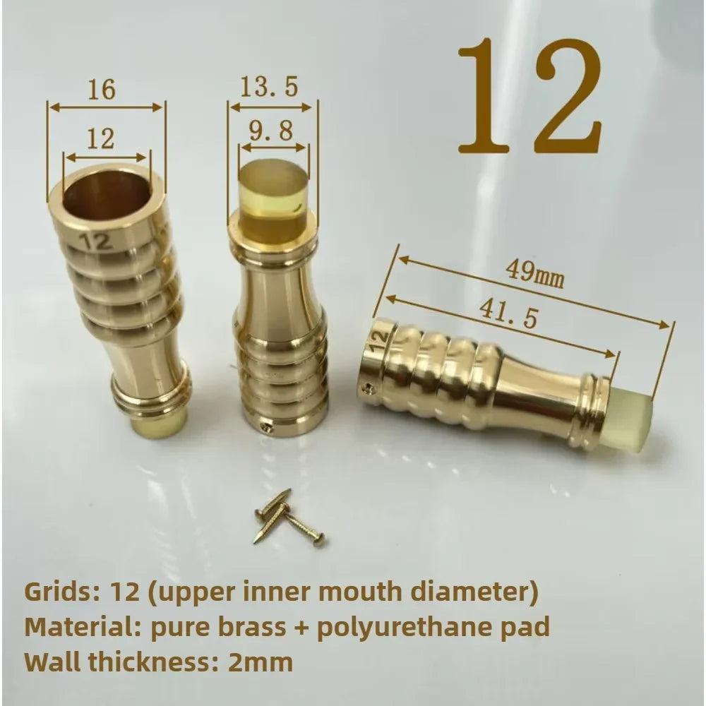 1PCS Brass Cane Crutch Tip with Anti-Skid 12mm-26mm for Hiking Pole Chair Leg Feet Replacement