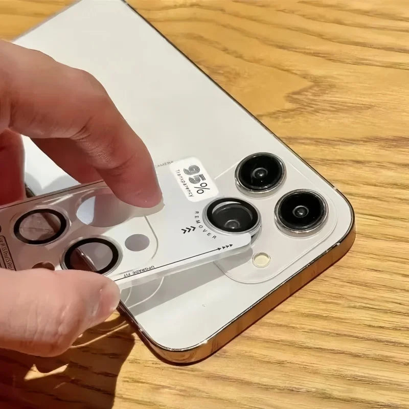 1-3Pcs Removeable AR+AF Camera Lens Ring Glass For IPhone 17 16 Pro Max 17air Metal Lens Protector For 17pro Lens Cover Cap