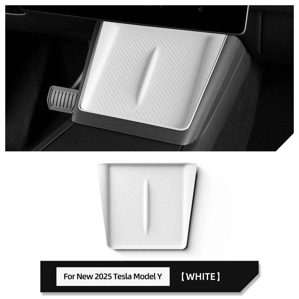 LUCKEASY for Tesla Model Y Launch 2025 Juniper Car Anti Dirt Pad Mobile Wireless Charging Anti-Slip Mats Silicone Accessiories