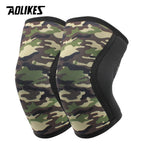 AOLIKES Knee Sleeves for Weightlifting & Powerlifting (7mm Pair) For Men & Women - Knee Wraps for Weight Lifting, Squats