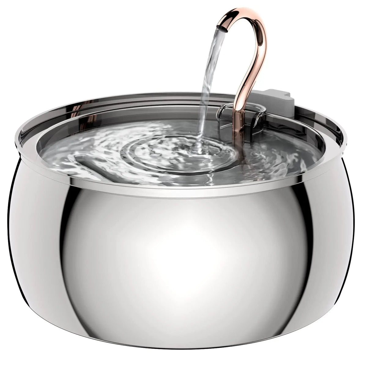 4L Stainless Steel Pet Cat and Dog Drinking Fountain Ultra-Silent Water Pump Suitable for Multiple Pet Drinking Bowls