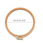 10pcs/Lot Dia 3-12inch Round Embroidery Hoops Wooden Beech Cross Stitch frame Hoops Craft Embroidery Tools