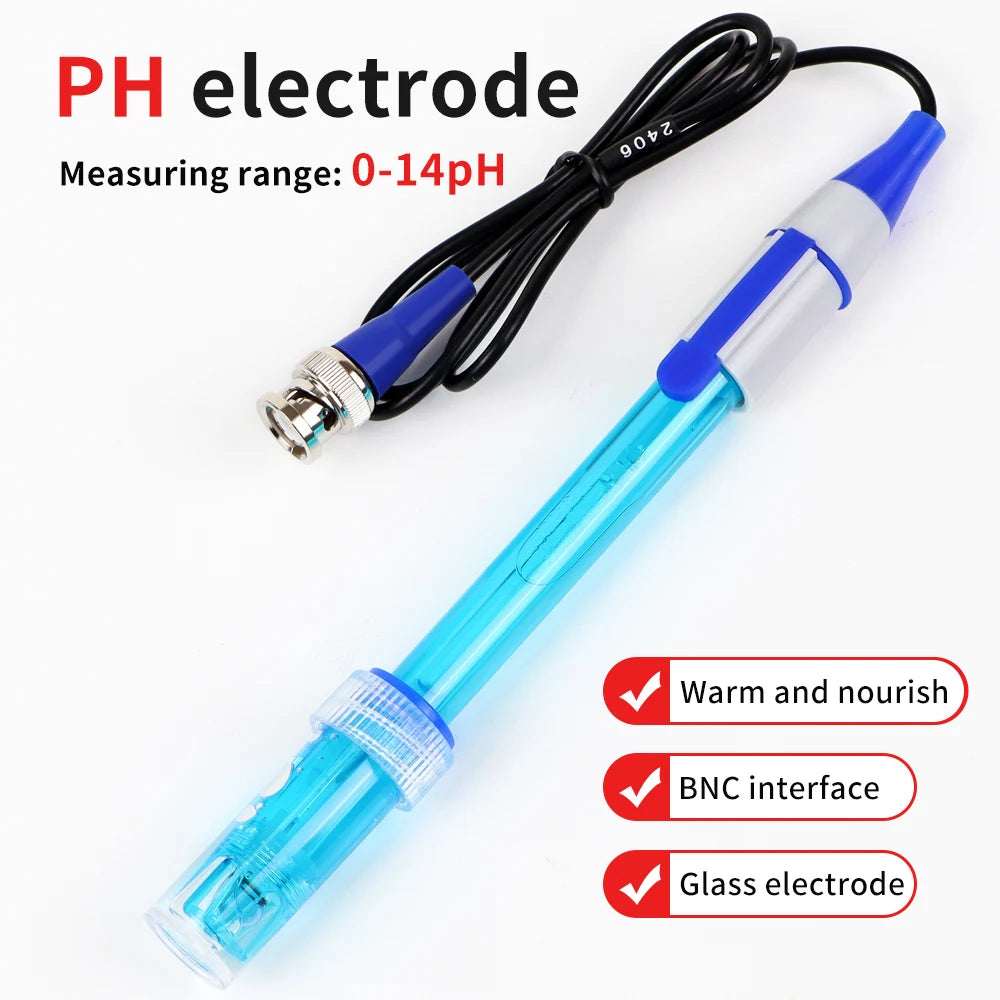 PH ORP Replacement Probe Aquarium Hydroponic Laboratory PH Meter Electrode Oxidation-Reduction Potential Test BNC Q9 Connector
