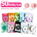 50Rolls/Lot Silicone Gel Tape For Eyelash Extension Sensitive Skin Multi Use Non-Woven Breathable Under Eye Pad Patches Supplier