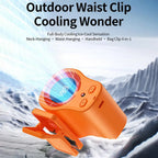 2026 Portable Cooling Car Fan USB Rechargeable Clip on Portable Desk Fans with LED Display 360 Rotation Quiet for Car Camping