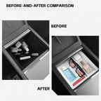 Center Console Storage Tray  For Tesla Model 3 Highland 2024 2025 Model Y Juniper 2025 2026  Armrest Storage Box Car Accessories