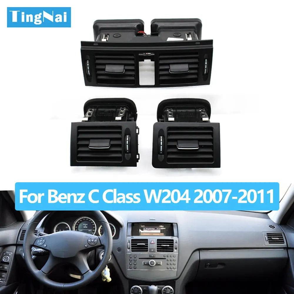 W204 Center Console AC Vent Grille Assembly for Mercedes-Benz C-Class 2007-2011 LHD/RHD