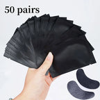 UV Black Eyelash Extension Under Eye Gel Pads Hydrogel Patches, 50 Pairs