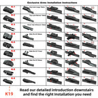 For TESLA Model 3 Model S Model Y Roadster Front Wiper Blades 2012-2024 Windscreen Windshield Window Accessories 2021 2022 2023