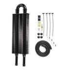 2 Row 4 Row 6 Row 8 Row 10Row 16Row Universal Remote Transmission Oil Cooler Auto-Manual Radiator Converter Aluminum Kit