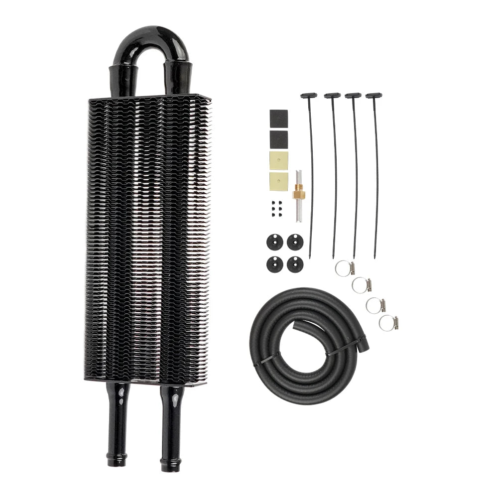 2 Row 4 Row 6 Row 8 Row 10Row 16Row Universal Remote Transmission Oil Cooler Auto-Manual Radiator Converter Aluminum Kit