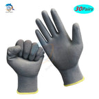 10-50 Pairs of Nylon PU Gloves Safety Work Gloves Repair Special Gloves Palm Coated Gloves Carpenter Repair Worker Supplies