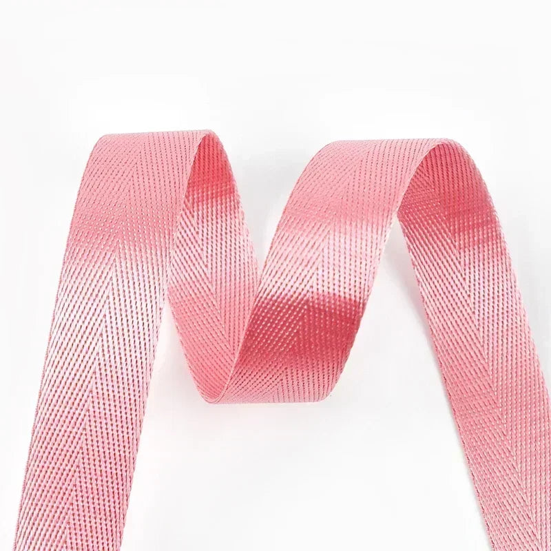 10Meters Meetee 1mm Thick 25mm Nylon Webbing Tape Backpack Strap Band Ribbon Seat Belt DIY Bag Binding Fabric Sewing Accessories