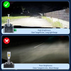 Altra Powerful 360Degree LED Lighting for Car Headlight Bulbs D1S D3S D2S D4S D5S D8S 6000K 110000LM HID TO LED Replace for Car