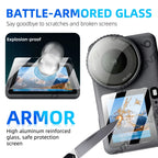 Lens & Screen Protector for DJI Osmo Action 6 - 9H Tempered Glass Camera Anti-scratch Glass Film HD Clear Accessories Set