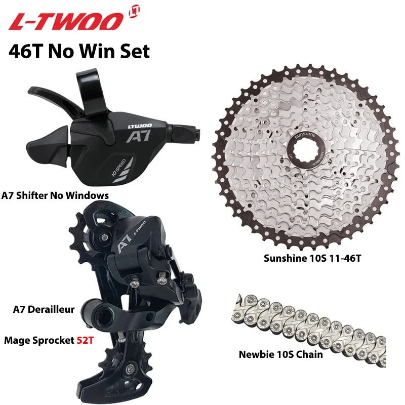 LTWOO A7 1X10S Groupset 10 Speed Shift Lever Derailleur SUNSHINE Cassette 36T 42T 46T 50T VXM Chain for MTB Mountain Bike Parts