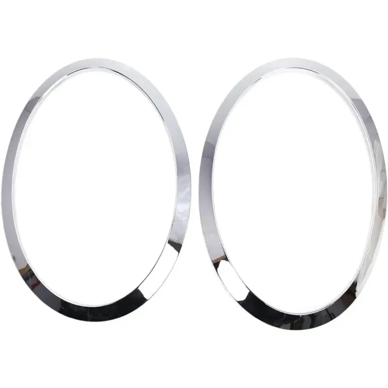 2PC For MINI Cooper F55 F56 F57 2013-2018 Chrome Left Right Front Headlights Frame Headlight Eyebrow Ring Cover Trim Replacement