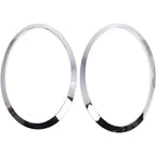 2PC For MINI Cooper F55 F56 F57 2013-2018 Chrome Left Right Front Headlights Frame Headlight Eyebrow Ring Cover Trim Replacement