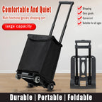2/4-wheeled small truck with foldable pull rod, portable shopping cart, household grocery cart, small pull cart, luggage cart
