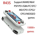 FUNKIDDY R43S Retro Handheld Video Game Console Open Source Linux System 4.3Inch IPS Screen Portable Pocket Video Gaming Player