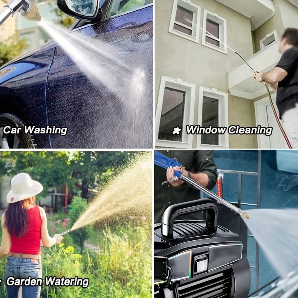 Air Blowing Gun Pneumatic Engine Cleaning Gun with 4-foot Hose Degreaser Spray Tool Kit Siphon Spray Gun for Car Cleaning