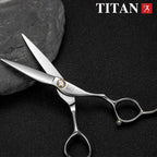 Titan professional hairdresser cut thinning scissors for barber salon tools scissors kit new