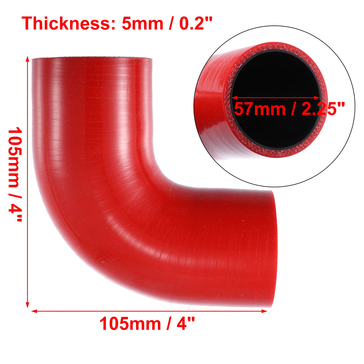 UXCELL 32/51/57/63/70/76/89MM ID 90 Degree Elbow Car Silicone Hose Intake Coupler Intercooler Tube Reducer Set For Seat Leon 1M