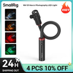 SmallRig RM 03 Macro Photography LED Light 5 Colors with Diffuser, Four-Leaf Barndoor Spotlight Stop Motion Animation Windproof