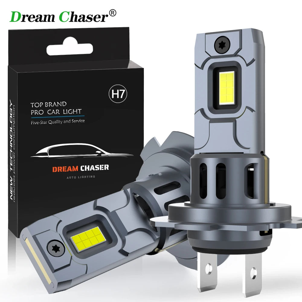 WHOLESAL H7 LED Headlight Bulb Wireless 120W 20000LM 6500K CSP for Car Headlamp Auto Diode Lamps H7 Turbo Led 12V Automobile