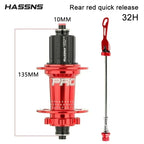HASSNS Pro 7 36h Rear Hub Bearing 36Holes Freehub MTB Bike Four Palin 32H Rear Hub for 7-12 Speed Noisy Cube Bicycle 6 Pawl Hubs