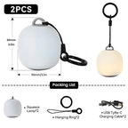 WESTTUNE Portable Camping Lantern Rechargeable LED Picnic Lamp MINI Egg-Shaped Squeeze Silicone Light for Outdoor Cozy Ambience