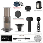 CAFEMASY Portable AeroPress-Style Coffee Maker with Filters, Manual Espresso Press