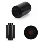 Universal Carbon Fiber Cold Air Intake Kit Enclosed Filter Box Induction Pipe Hose, Black