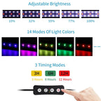 USB Aquarium Timer Led Lights For Fish Tank Full Spectrum Fish Tank Light LED Lamp for Water Plants Aquatic Lamp Light 6W/9W/12W