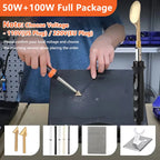 100W Plastic Welding Machine Kit Automotive Bumper Crack Repair Gun With Iron Hot Stapler Welding Soldering Iron Garage Tool