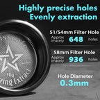 AliKisscafe Espresso Portafilter Basket Precision AEX 51mm/54mm/58mm 14g/18g