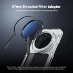 NEEWER Phone Cage Case Quick Release Video Rig Case Phone Stabilizer Holder For Xiaomi 15 Ultra with 67mm Filter Adapter