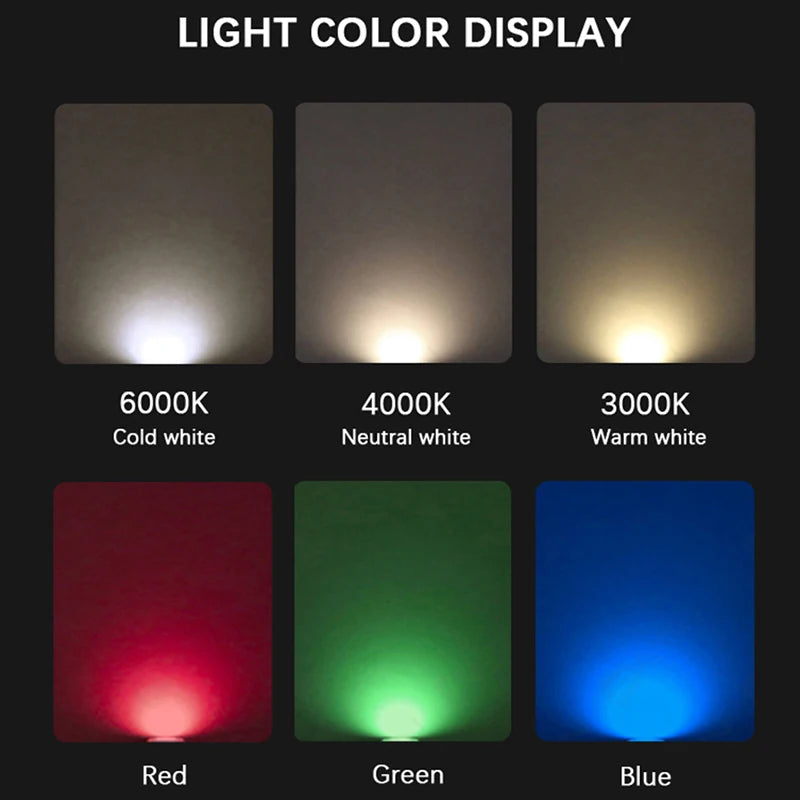 10PCS/lot IP67 Outdoor Lighting 1W3W5W for Garden Yard Step Stairs Floor Deck Recessed Inground Lamps LED Underground Spotlight