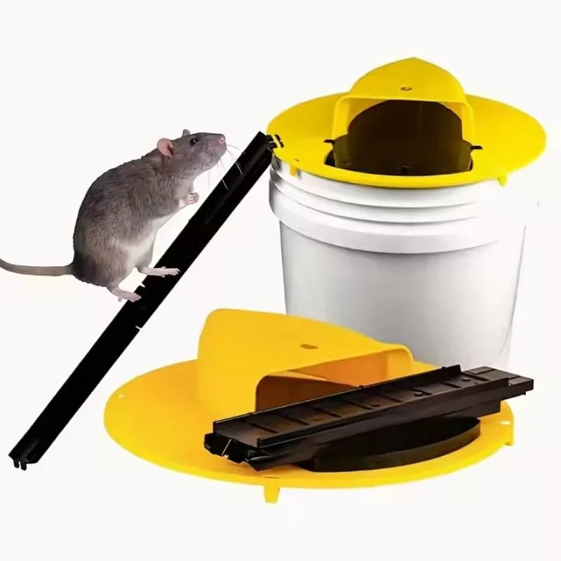 "Smart Auto-Reset Mouse Trap - Continuous Catch Flip Lid Design | Indoor Pest Solution"（The product does not include buckets）