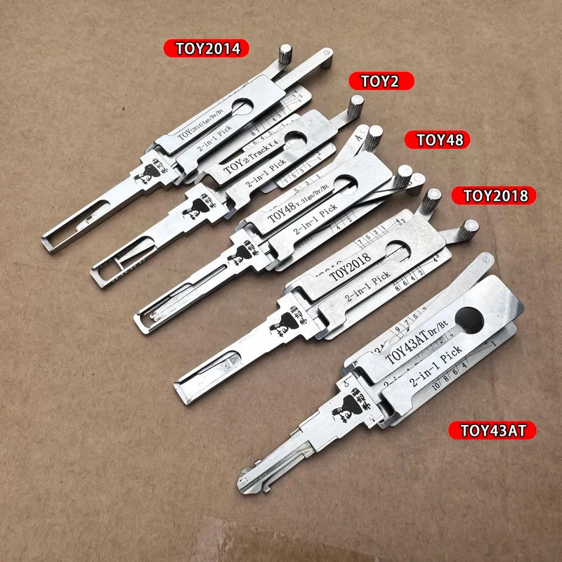 LISHI 2IN1 SS001 SS002PRO KW1 KW5 SC1 SC4 Decoder Lock Pick Tool Locksmiths Tool