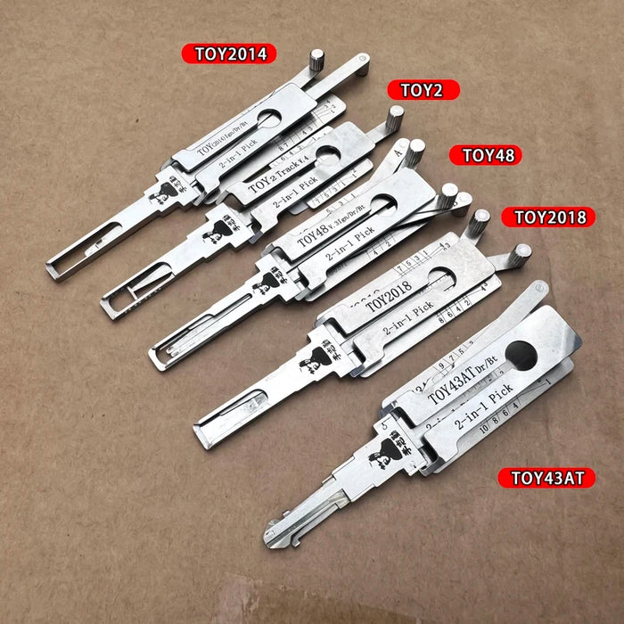 LISHI 2IN1 SS001 SS002PRO KW1 KW5 SC1 SC4 Decoder Lock Pick Tool Locksmiths Tool