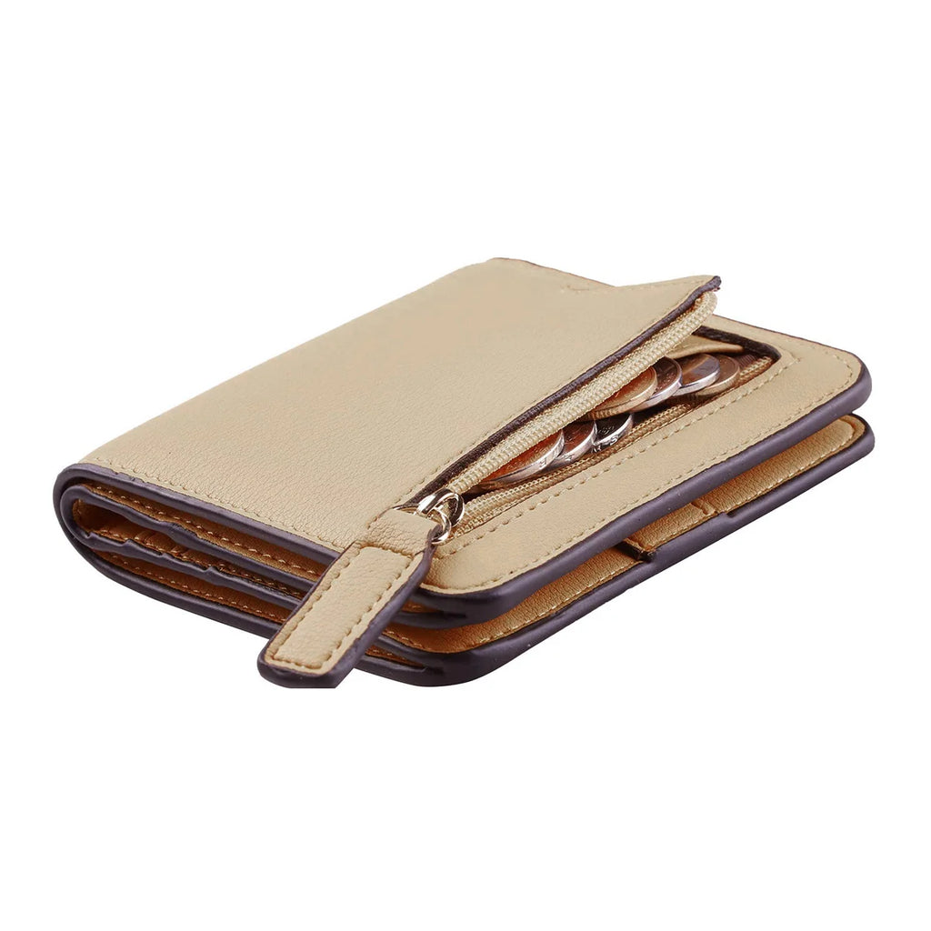 Wallet for Women RFID Blocking Small Compact Bifold Leather Pocket Wallet Ladies Mini Purse with ID Window