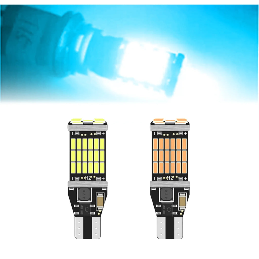 100Pcs T15 W16W 921 912 T16 902 LED Bulbs High Power 45pcs 4014SMD Super Bright 1200LM Replace For Car Reversing Light White Red