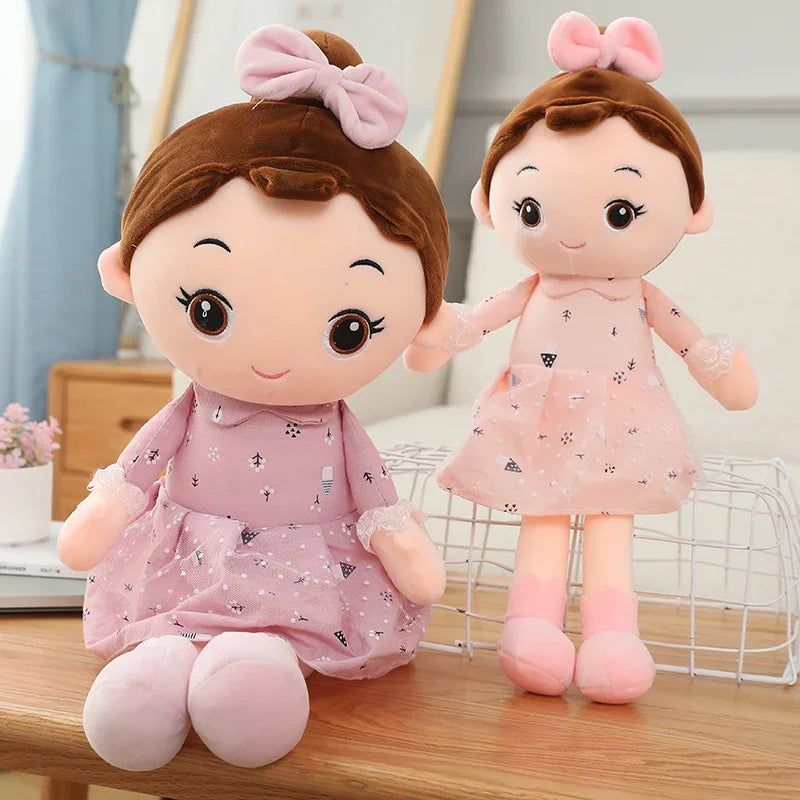 Angel Girl Plush Doll Stuffed Toy with Dress, Blue/Pink/Purple, 45/60/70cm